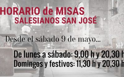 HORARIOS de MISAS en SALESIANOS SAN JOSÉ